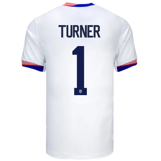 USA Matt Turner 2024 Home Men's Stadium Soccer Jersey