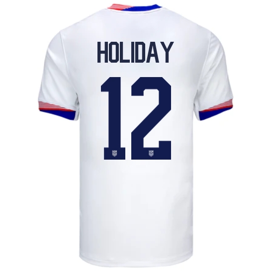 USA Lauren Holiday 2024 Home Men's Stadium Soccer Jersey - Click Image to Close