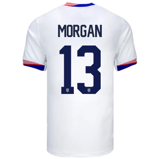 USA Alex Morgan 2024 Home Men's Stadium Soccer Jersey - Click Image to Close
