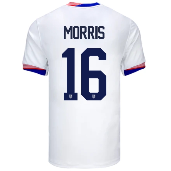 USA Jordan Morris 2024 Home Men's Stadium Soccer Jersey - Click Image to Close