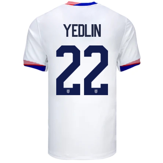 USA DeAndre Yedlin 2024 Home Men's Stadium Soccer Jersey - Click Image to Close