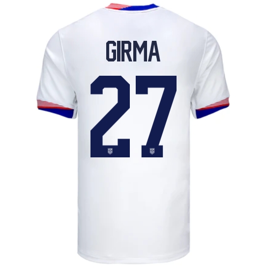 USA Naomi Girma 2024 Home Men's Stadium Soccer Jersey - Click Image to Close