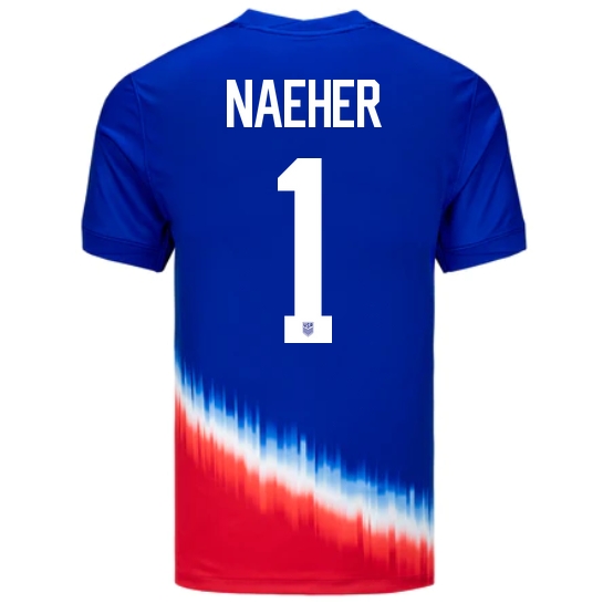 USA Alyssa Naeher 2024 Away Men's Stadium Soccer Jersey - Click Image to Close