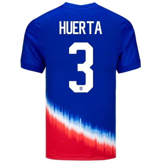 USA Sofia Huerta 2024 Away Men's Stadium Soccer Jersey - Click Image to Close