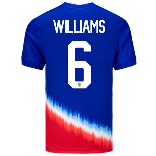 USA Lynn Williams 2024 Away Men's Stadium Soccer Jersey