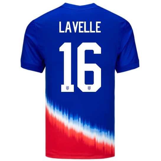USA Rose Lavelle 2024 Away Men's Stadium Soccer Jersey - Click Image to Close