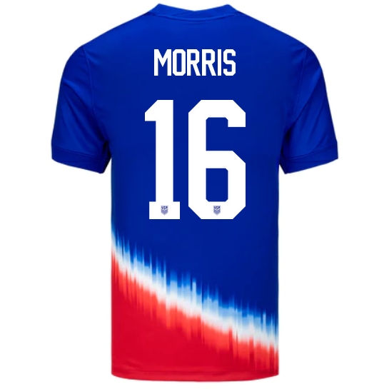 USA Jordan Morris 2024 Away Men's Stadium Soccer Jersey - Click Image to Close
