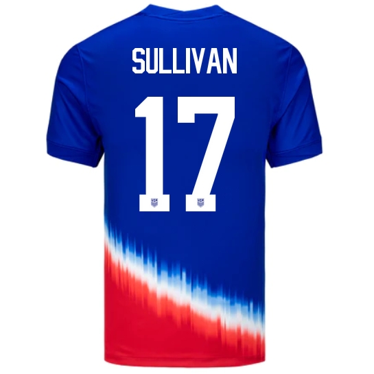 USA Andi Sullivan 2024 Away Men's Stadium Soccer Jersey - Click Image to Close