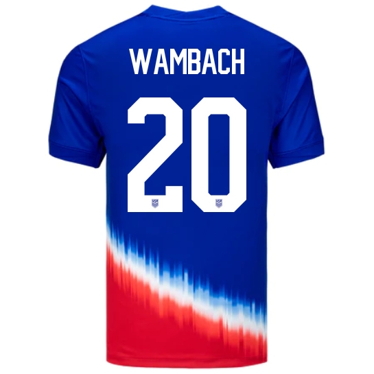 USA Abby Wambach 2024 Away Men's Stadium Soccer Jersey - Click Image to Close