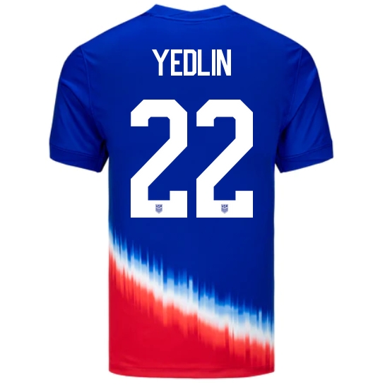 USA DeAndre Yedlin 2024 Away Men's Stadium Soccer Jersey - Click Image to Close