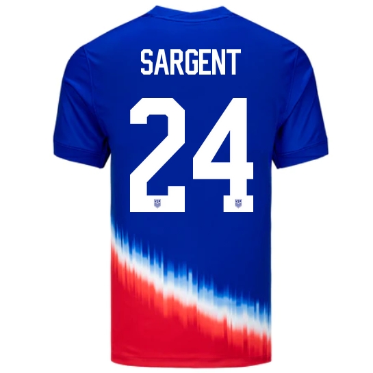 USA Josh Sargent 2024 Away Men's Stadium Soccer Jersey
