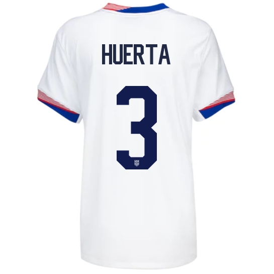USA Sofia Huerta 2024 Home Women's Stadium Soccer Jersey