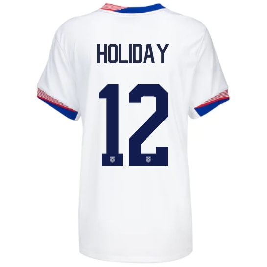 USA Lauren Holiday 2024 Home Women's Stadium Soccer Jersey - Click Image to Close