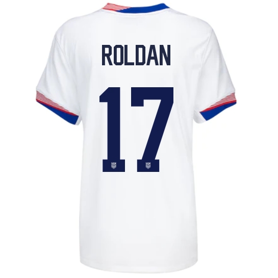 USA Cristian Roldan 2024 Home Women's Stadium Soccer Jersey