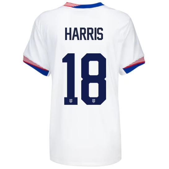 USA Ashlyn Harris 2024 Home Women's Stadium Soccer Jersey