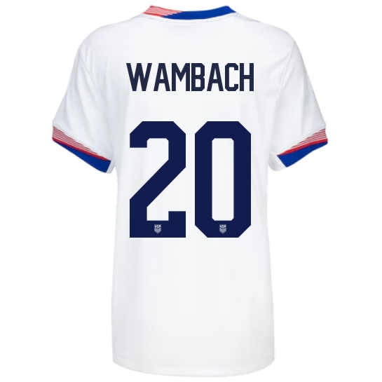 USA Abby Wambach 2024 Home Women's Stadium Soccer Jersey