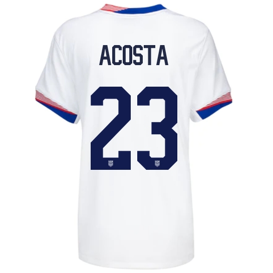 USA Kellyn Acosta 2024 Home Women's Stadium Soccer Jersey - Click Image to Close