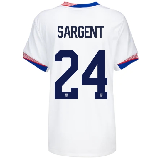 USA Josh Sargent 2024 Home Women's Stadium Soccer Jersey
