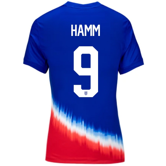 USA Mia Hamm 2024 Away Women's Stadium Soccer Jersey - Click Image to Close