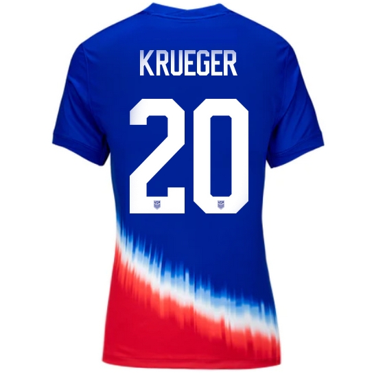 USA Casey Krueger 2024 Away Women's Stadium Soccer Jersey
