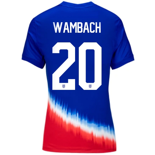 USA Abby Wambach 2024 Away Women's Stadium Soccer Jersey