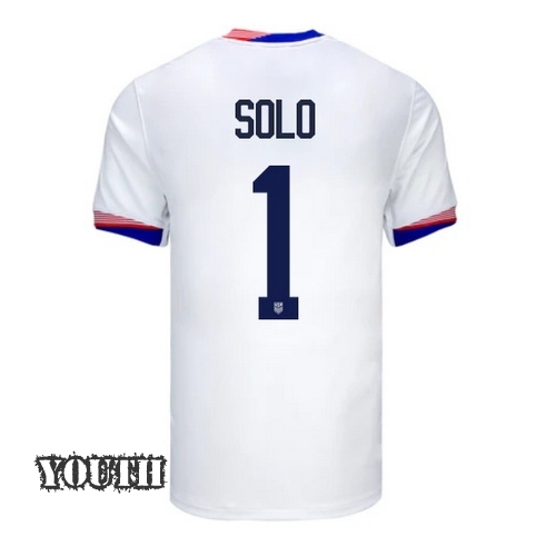 USA Hope Solo 2024 Home Youth Stadium Soccer Jersey