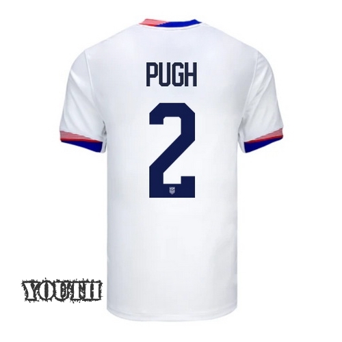 USA Mallory Pugh 2024 Home Youth Stadium Soccer Jersey - Click Image to Close