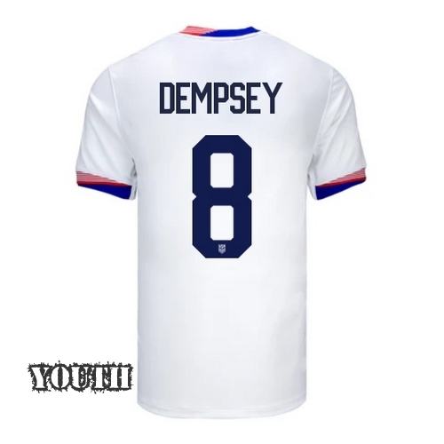 USA Clint Dempsey 2024 Home Youth Stadium Soccer Jersey