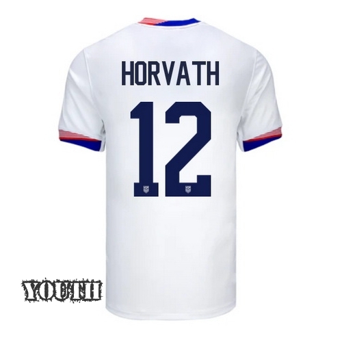 USA Ethan Horvath 2024 Home Youth Stadium Soccer Jersey