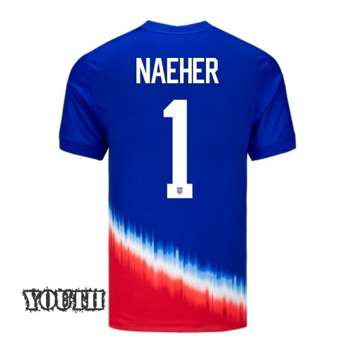 USA Alyssa Naeher 2024 Away Youth Stadium Soccer Jersey - Click Image to Close