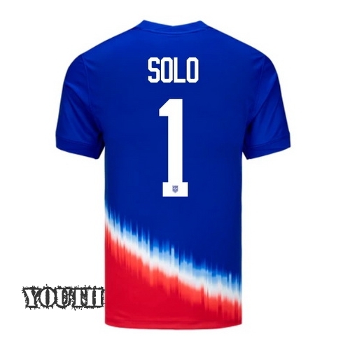 USA Hope Solo 2024 Away Youth Stadium Soccer Jersey