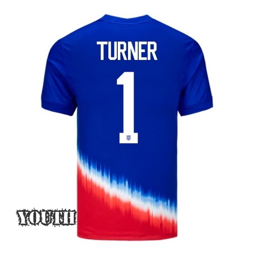 USA Matt Turner 2024 Away Youth Stadium Soccer Jersey - Click Image to Close
