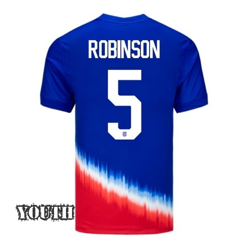 USA Antonee Robinson 2024 Away Youth Stadium Soccer Jersey - Click Image to Close