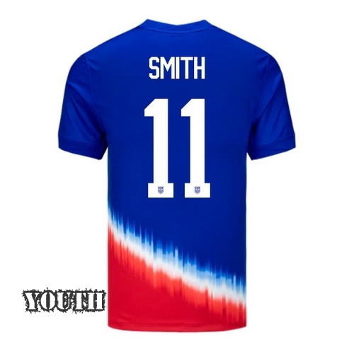 USA Sophia Smith 2024 Away Youth Stadium Soccer Jersey - Click Image to Close