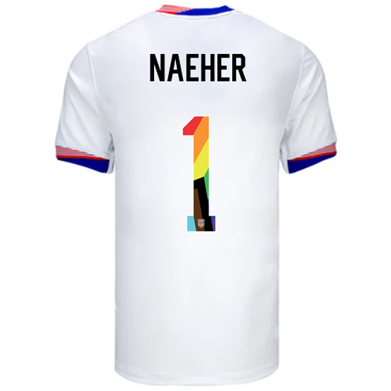 USA 2024/25 Alyssa Naeher Home Pride Men's Soccer Jersey