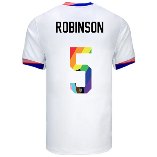USA 2024/25 Antonee Robinson Home Pride Men's Soccer Jersey