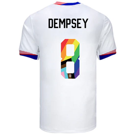 USA 2024/25 Clint Dempsey Home Pride Men's Soccer Jersey