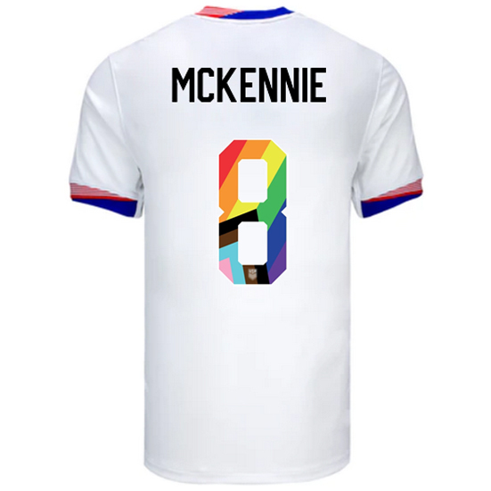 USA 2024/25 Weston McKennie Home Pride Men's Soccer Jersey