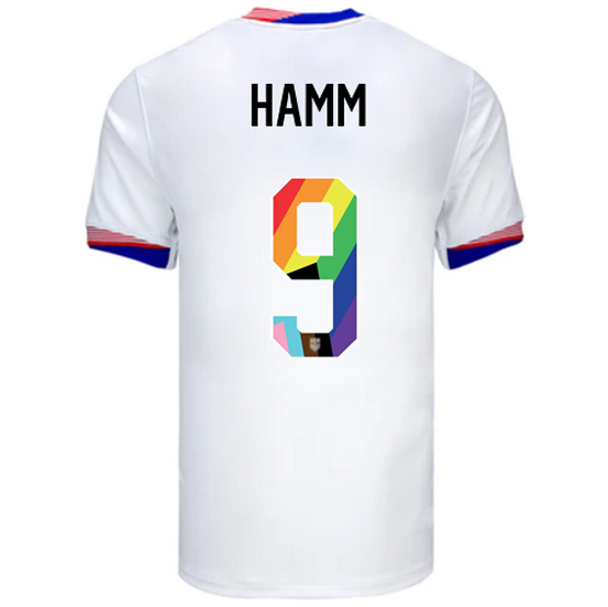 USA 2024/25 Mia Hamm Home Pride Men's Soccer Jersey