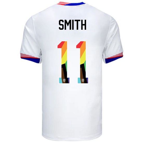 USA 2024/25 Sophia Smith Home Pride Men's Soccer Jersey