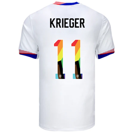 USA 2024/25 Ali Krieger Home Pride Men's Soccer Jersey