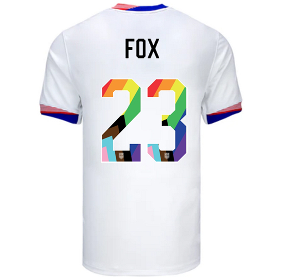 USA 2024/25 Emily Fox Home Pride Men's Soccer Jersey