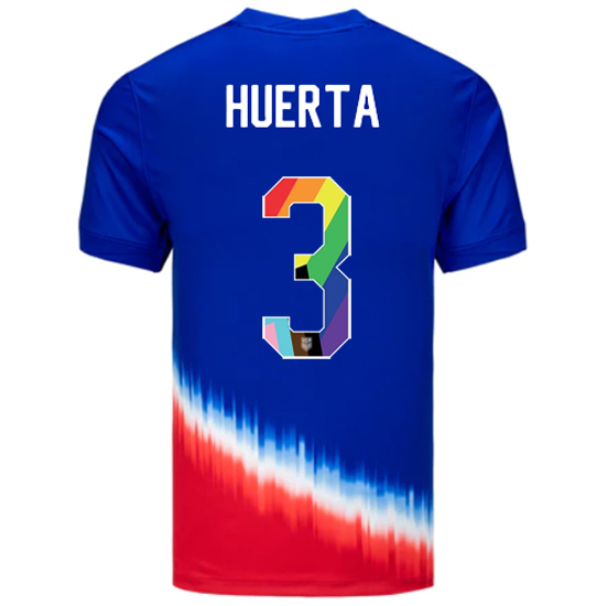 USA 2024/25 Sofia Huerta Away Pride Men's Soccer Jersey