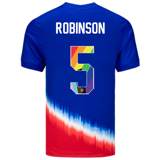 USA 2024/25 Antonee Robinson Away Pride Men's Soccer Jersey