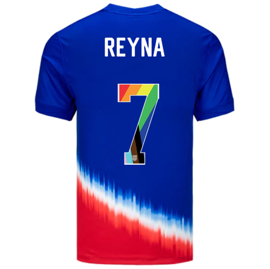 USA 2024/25 Giovanni Reyna Away Pride Men's Soccer Jersey