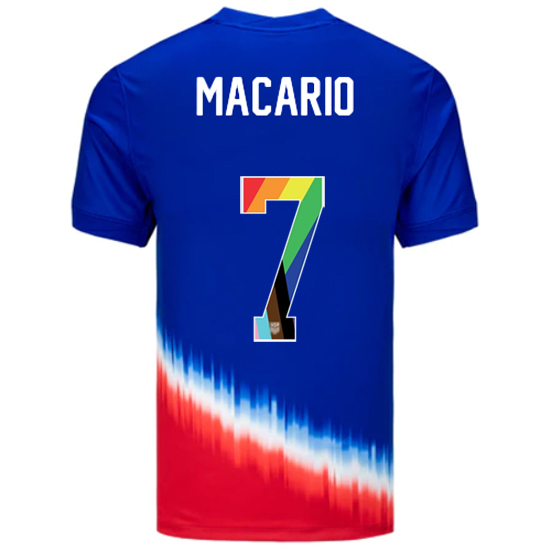 USA 2024/25 Catarina Macario Away Pride Men's Soccer Jersey