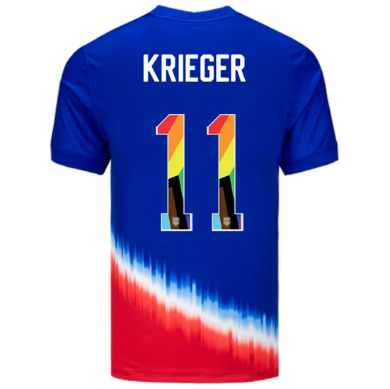 USA 2024/25 Ali Krieger Away Pride Men's Soccer Jersey
