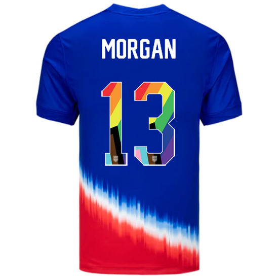 USA 2024/25 Alex Morgan Away Pride Men's Soccer Jersey