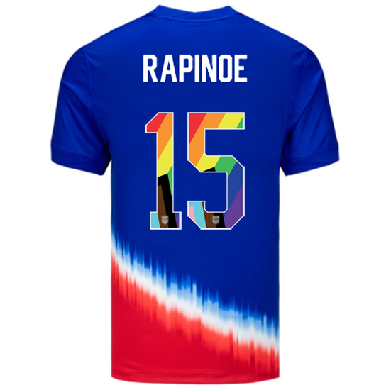 USA 2024/25 Megan Rapinoe Away Pride Men's Soccer Jersey