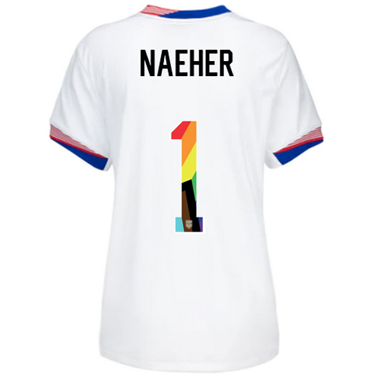 USA 2024/25 Alyssa Naeher Home Pride Women's Soccer Jersey